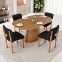 Ver imagem 3 de Kit 04 Cadeiras para Sala de Jantar Cozinha Living Estofada Dara L02 Suede Preto - Lyam Decor
