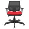 Cadeira Executiva Giratória Para Escritório Brizza Tela Ergonômica Com Certificado NR17 CP Vermelha - 2