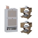 Ver imagem 3 de Kit Sapateira Spin Tropical 2 Portas e 2 Mesas de Cabeceira/centro Poquema