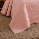 Ver imagem 3 de Colcha Matelassê - Queen Size - Madri 3D - Floral - Rosa - Dupla Face - c/ Porta Travesseiros - Roza