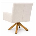 Ver imagem 4 de Poltrona Lykke Giratória Giromad Bouclé Off White - Sallar Home