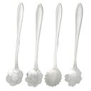 Ver imagem 1 de Colher Colherzinha Café Chá Formato Flor Inox Prata 4 Peças