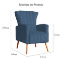 Ver imagem 7 de Kit 02 Poltrona Pés de Palito Melinda Suede