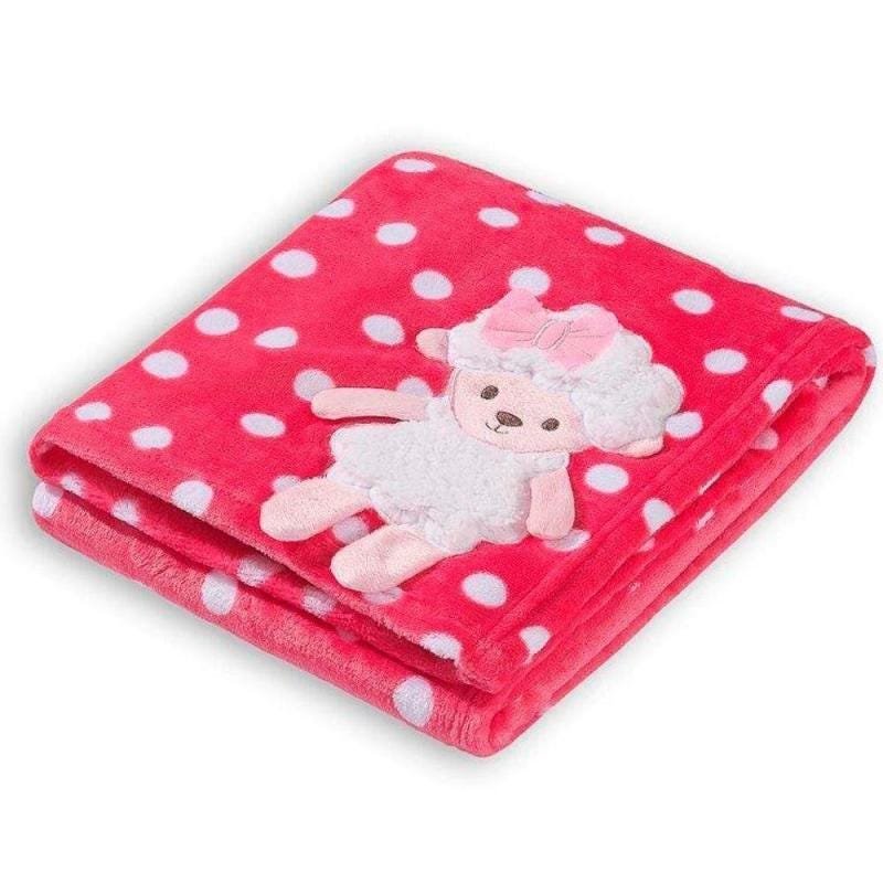 Cobertor Manta de Bebê Ovelhinha Rosa Pink - 2