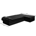 Ver imagem 4 de Sofá Cama King 5 Lugares 270cm Alexa Suede Preto