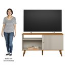 Ver imagem 5 de Rack Bancada de TV 50 Polegadas Rebu L06 Nature/Off White - Mpozenato
