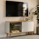 Ver imagem 2 de Rack Bancada de TV 50 Polegadas Rebu L06 Nature/Off White - Mpozenato