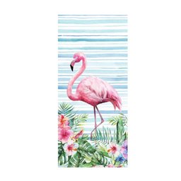 Toalha de Praia Santista Flamingo Aveludado - 1