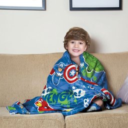 Manta Infantil Fleece Avengers 125x150 cm Lepper 57332 - 2