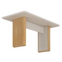 Ver imagem 4 de Mesa de Jantar Ambiente Júlia 160x80cm Cinamomo Off White com 6 Cadeiras Lara Veludo Bege - Valdemóv