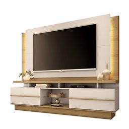 Estante Home Theater Para Tv Até 70Pol HB Móveis Palazzo Freijó E Off White - 2