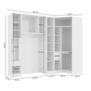 Ver imagem 3 de Quarto Modulado Kappesberg Adapt Branco 5 Peças