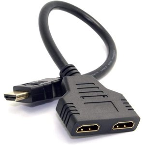 Cabo Duplicador HDMI em Y - 1 Entrada 2 Saidas Splitter 1x2
