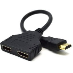 Cabo Duplicador HDMI em Y - 1 Entrada 2 Saidas Splitter 1x2 - 3