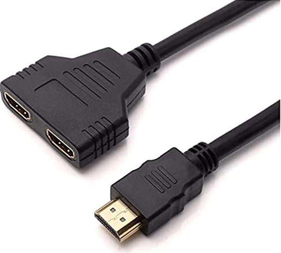 Cabo Duplicador HDMI em Y - 1 Entrada 2 Saidas Splitter 1x2 - 2