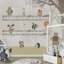 Ver imagem 3 de Papel de parede infantil safári animal partitura musical M² PP24A