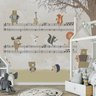 Papel de parede infantil safári animal partitura musical M² PP24A - 3