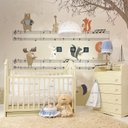 Ver imagem 4 de Papel de parede infantil safári animal partitura musical M² PP24A