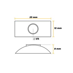 Parafuso Cama 1/4" x 120 mm Chave Allem Porca Meia Lua 35 Unidades - 5