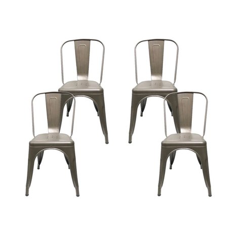 Kit 4 Cadeiras Tolix Bronze