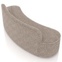 Ver imagem 6 de Sofá 4 Lugares Curvo Sala de Estar Living Cancún D02 Bouclê Bege Escuro 230cm Pb-04 - Lyam Decor
