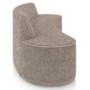 Ver imagem 7 de Sofá 4 Lugares Curvo Sala de Estar Living Cancún D02 Bouclê Bege Escuro 230cm Pb-04 - Lyam Decor