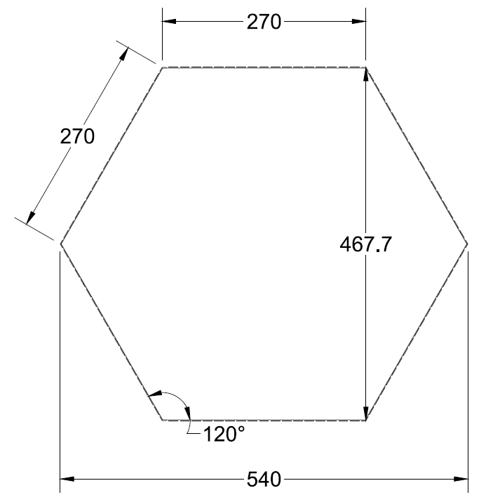 Painel Acústico Hexagonal Bl Acoustic 1101 - 4