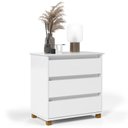 Ver imagem 2 de Gaveteiro Mini Cômoda 3 Gavetas EJ - EJ Móveis - Branco