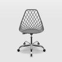 Ver imagem 2 de Cadeira Kaila Office Cinza Brasão em Polipropileno com Base Cromada para Escritório e Home Office