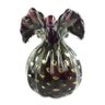 Vaso Cristal Murano Trouxinha Veneza - Cor Jabuticaba com Ouro - 1