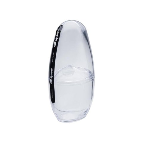 Porta Escova Com Tampa Spoom Cristal Coza