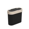 Lixeira Automática 2,8 Litros Flat Preto Coza e Light Gray - 1