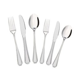 Faqueiro Euro Home Chanfrado Estojo de Madeira com 42 Peças - 2