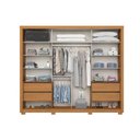 Ver imagem 2 de Guarda Roupa Casal 2 Portas Correr Palace Cinamomo/Off Henn