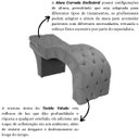 Ver imagem 5 de Maca Estética Estofada Reclinável Ergonômica Veludo Marilia:cinza