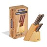 Jogo De Facas Inox 6 Peças Polywood Castanho Tramontina 21199983 - 1