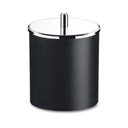 Lixeira 3400/252 5,4 Litros Aço Inox Preto Brinox - 1 Lixeira 3400/252 5,4 Litros Aço Inox Preto Brinox - 1