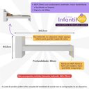 Ver imagem 5 de Cama de Solteiro para Colchão 188 X 78cm com Baú Embutido Multimóveis Mp4229 Branco Branco