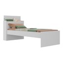 Ver imagem 1 de Cama de Solteiro para Colchão 188 X 78cm com Baú Embutido Multimóveis Mp4229 Branco Branco