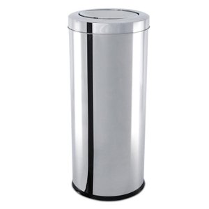 Lixeira Inox Com Tampa Basculante 28,17 Litros