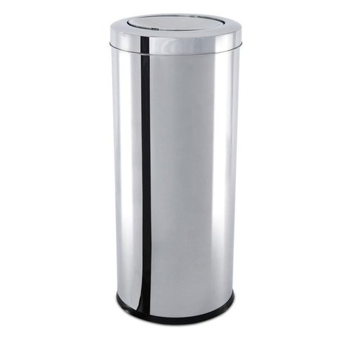 Lixeira Inox Com Tampa Basculante 28,17 Litros