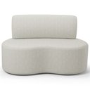 Ver imagem 5 de Sofá 2 Lugares 140cm Orgânico para Sala de Estar Living Larissa L02 Linho Cru - Lyam Decor