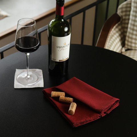 Pano de Vinho Vermelho - Algodão, 40x40cm