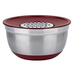 Conjunto German Bowl em Aço Inox com Ralador 4 Peças - Euro Home IN8289 - 2 Conjunto German Bowl em Aço Inox com Ralador 4 Peças - Euro Home IN8289 - 2