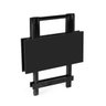 Conjunto Dobrável 70 X 70 com 4 Cadeiras Dobráveis Cor Preto Móveis Britz - 8