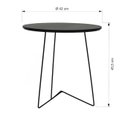 Ver imagem 2 de Mesa Lateral Gabi Ø420x455 Preto
