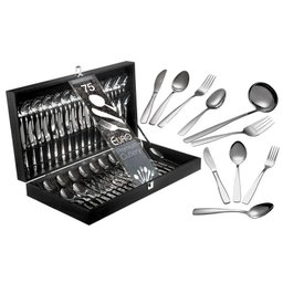 Faqueiro Good Inox 75 Peças com Estojo de Madeira - Euro Home FQM6122 - 3 Faqueiro Good Inox 75 Peças com Estojo de Madeira - Euro Home FQM6122 - 3