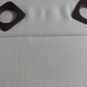 Ver imagem 3 de Cortina Voil Cambraia de Linho Sintético com Forro 2,00x2,30 Branco Doural