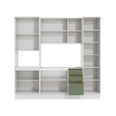 Ver imagem 3 de Cozinha Compacta com Kit Forno Celeste Kappesberg 100% Mdf Branco/verde 240cm