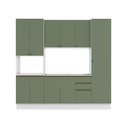 Ver imagem 2 de Cozinha Compacta com Kit Forno Celeste Kappesberg 100% Mdf Branco/verde 240cm